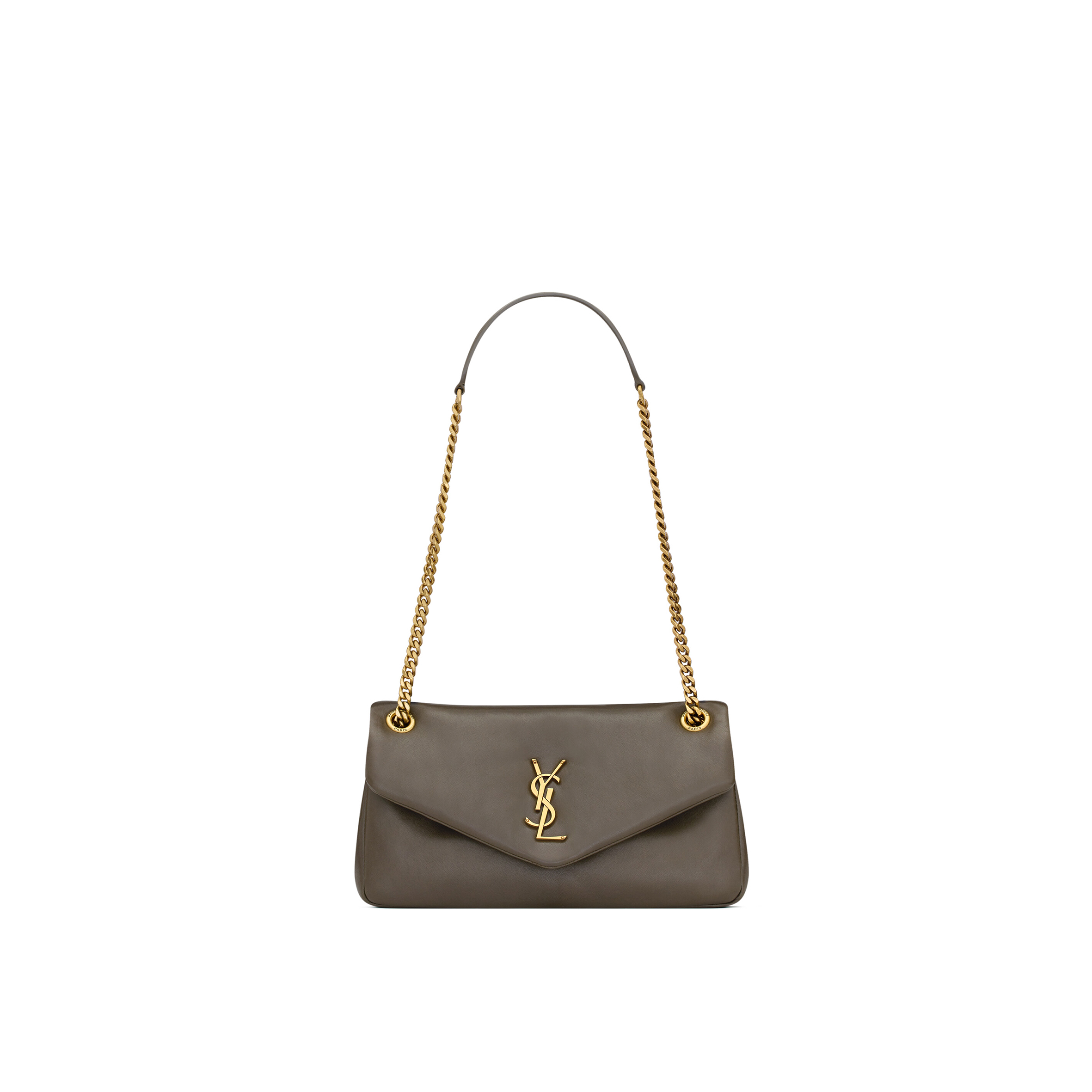 YSL CALYPSO SMALL IN PLUNGED LAMBSKIN 734153AACQO3212 (26*14*7cm)